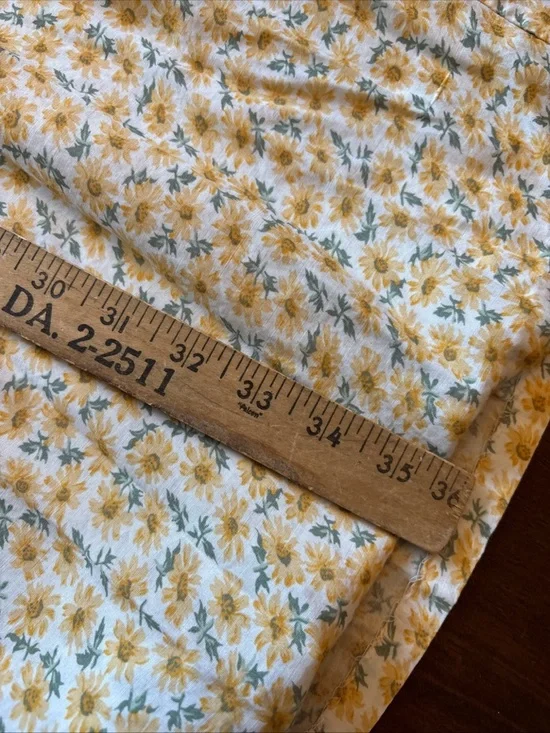 Vintage Compaigne Internationale Express Floral Yellow Maxi Dress Jumper Large - Picture 10 of 12